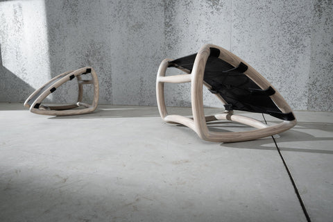 Timeless Minimalist Modern Armless Sling Chair