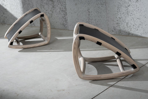 Timeless Minimalist Modern Armless Sling Chair