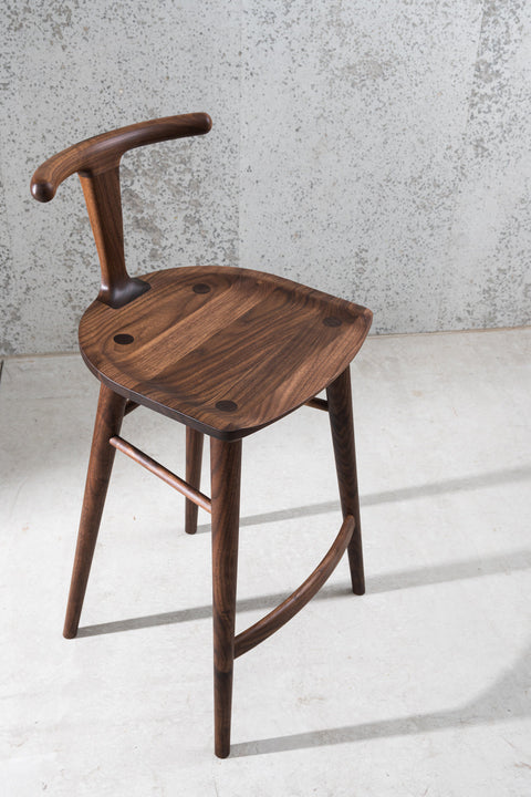 Oxbend Timeless Minimalist Scandinavian Tapered Bar Stool