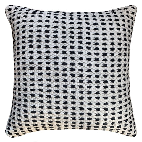 Powered by People Monochromatic Contemporary Square Pillow Cover with Zipper - 20 x 20