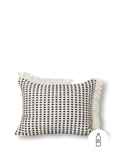 Classic Scandinavian Fringe Accent Throw Pillow