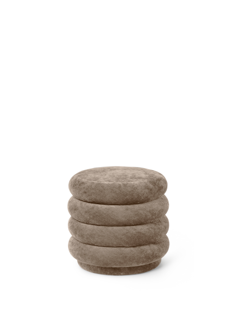 Timeless Minimalist Contemporary Ball Pouf Ottoman