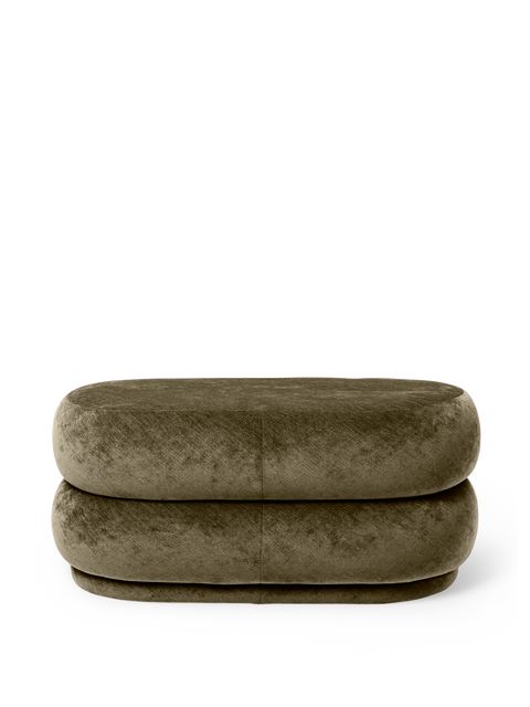 Soft Scandinavian Contemporary Pouf Ottoman