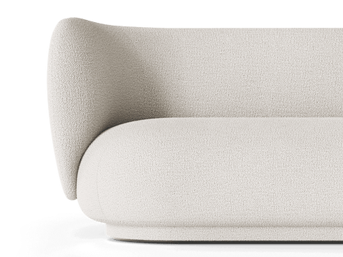 Rico Soft Scandinavian Curved Symmetrical Standard Sofa