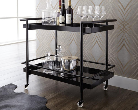 Livingston Modern Rectangle Bar Cart