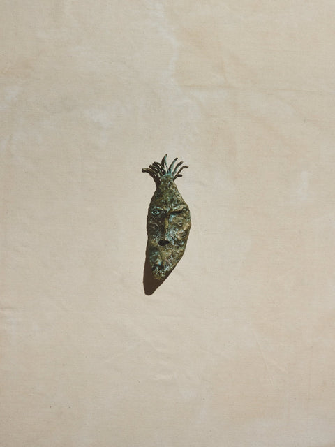 Bronze Face Sculpture