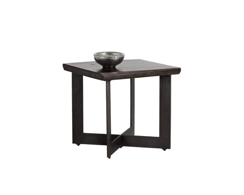 Sunpan Industrial Creative Square End Table