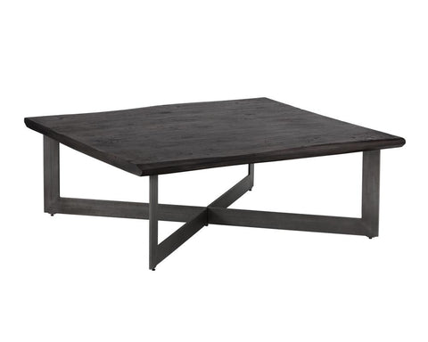 Sunpan Industrial Creative Square Frame Coffee Table with Beveled Edge - 48 W