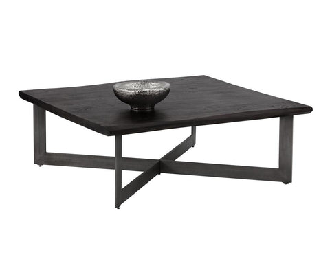 Sunpan Industrial Creative Square Frame Coffee Table with Beveled Edge - 48 W