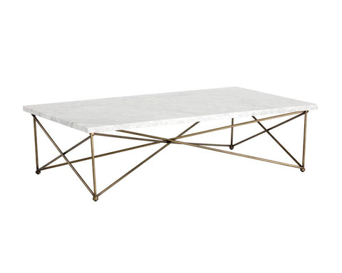 Sunpan Skyy Modern Rectangle Coffee Table