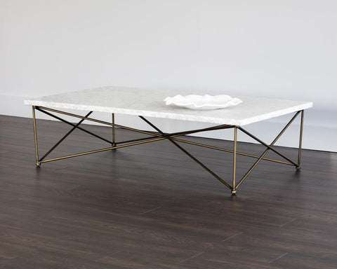 Sunpan Skyy Modern Rectangle Coffee Table