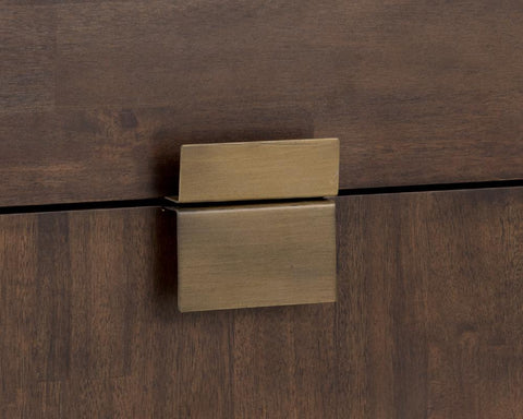 Sunpan Contemporary Rectangle Nightstand with Storage