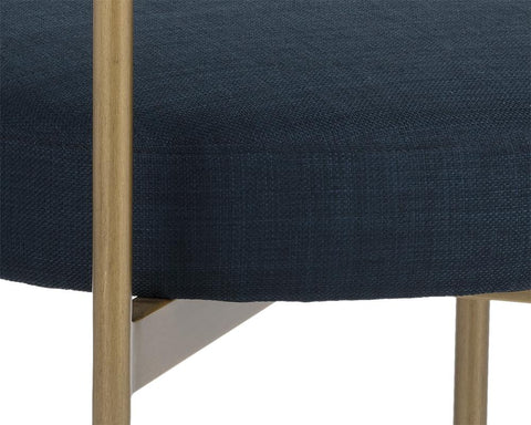 Timeless Minimalist Mid Century Upholstered Slat Dining Side Chair