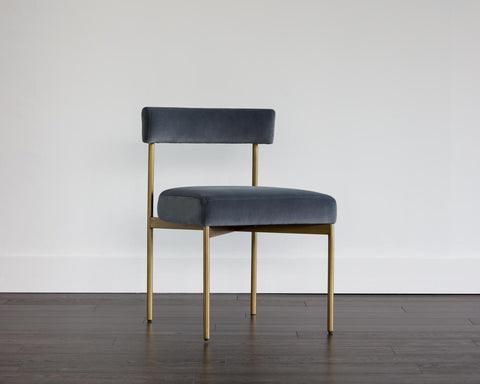 Timeless Minimalist Parsons Dining Side Chair in Velvet