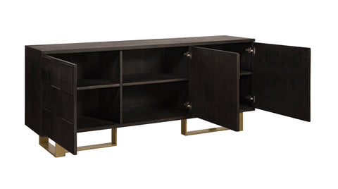 Lars Antique Acacia Sideboard for Modern Living Rooms Cabinet