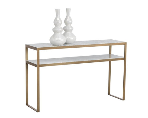 Sunpan Evert Timeless Minimalist Modern Entryway Console