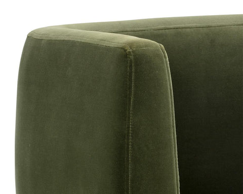 Timeless Minimalist Modern Velvet Barrel Dining Armchair