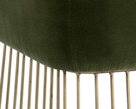 Timeless Minimalist Modern Velvet Barrel Dining Armchair