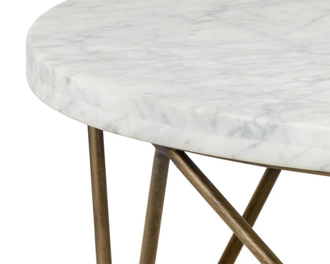 Skyy Commercial Round Marble Coffee Table for Contemporary Spaces