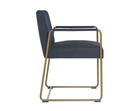 Timeless Minimalist Mid Century Cantilever Dining Armchair