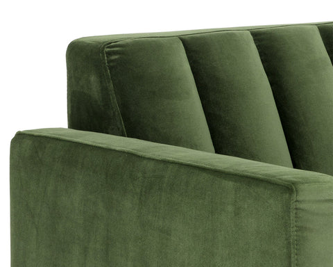 Yosi Mid Century Velvet Standard Sofa with Armrests