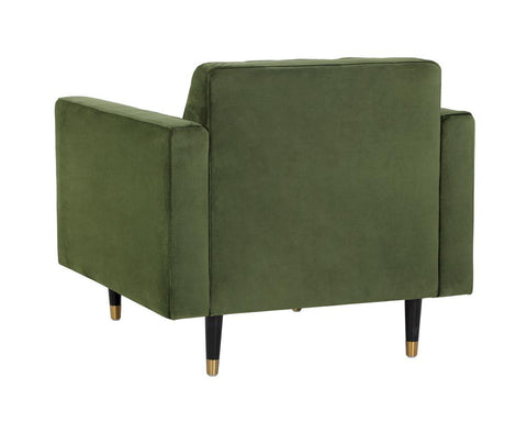 Timeless Minimalist Mid Century Velvet Armchair