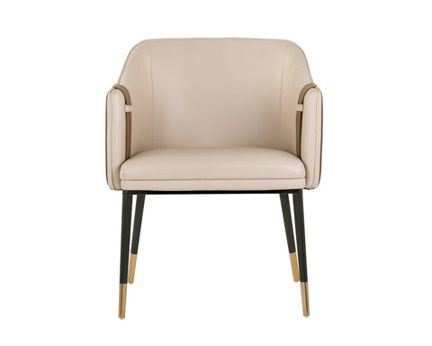 Timeless Minimalist Modern Barrel Upholstered Dining Armchair