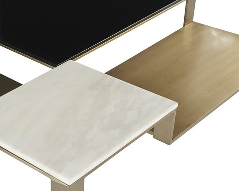 Sunpan Saber Contemporary Mixed Material Coffee Table