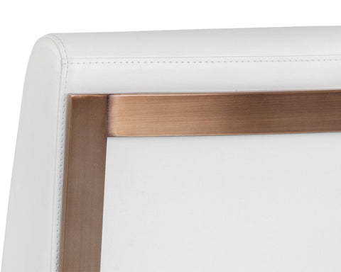 Timeless Minimalist Modern Upholstered Cantilever Counter Stool