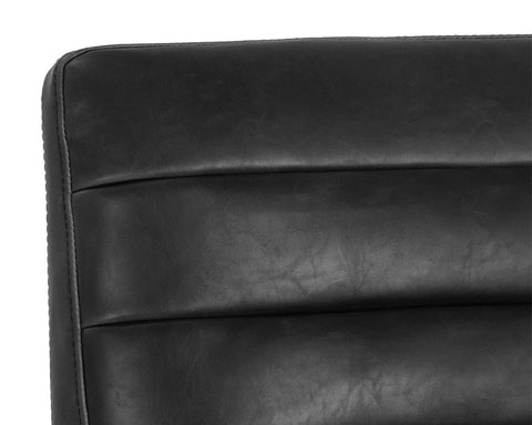 Timeless Minimalist Modern Upholstered Slat Back Counter Stool