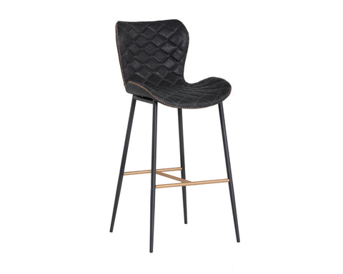 Lyla Urban Timeless Minimalist Quilted Bar Stool