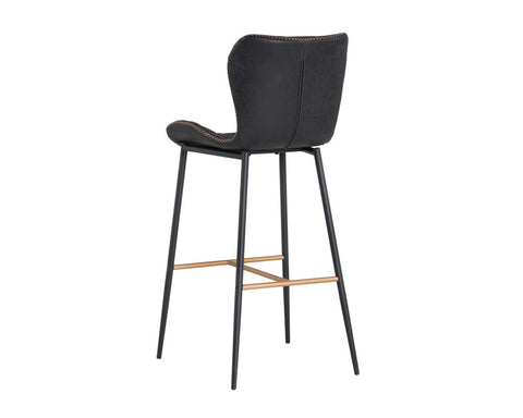 Lyla Urban Timeless Minimalist Quilted Bar Stool