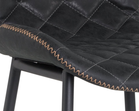 Lyla Urban Timeless Minimalist Quilted Bar Stool