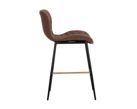 Lyla Timeless Minimalist Modern Quilted Parsons Counter Stool
