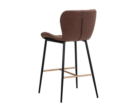 Lyla Timeless Minimalist Modern Quilted Parsons Counter Stool