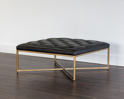 Timeless Minimalist Modern Tufted Cocktail Ottoman