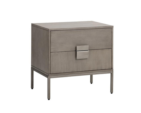 Sunpan Transitional Frame Nightstand with Storage