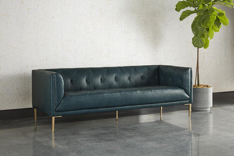 Westin Transitional Tight Back Tuxedo Sofa with Button Detailing