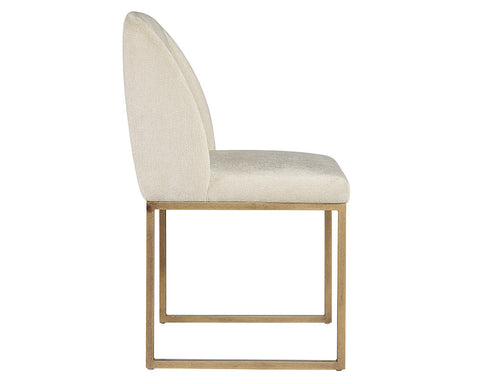 Timeless Minimalist Contemporary Upholstered Barrel Dining Side Chair