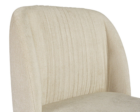 Timeless Minimalist Contemporary Upholstered Barrel Dining Side Chair