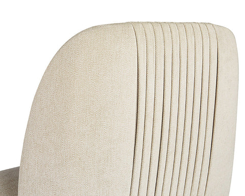 Timeless Minimalist Contemporary Upholstered Barrel Dining Side Chair