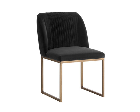 Timeless Minimalist Contemporary Velvet Dining Side Chair