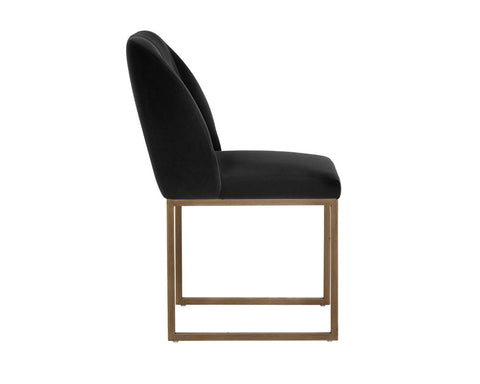 Timeless Minimalist Contemporary Velvet Dining Side Chair