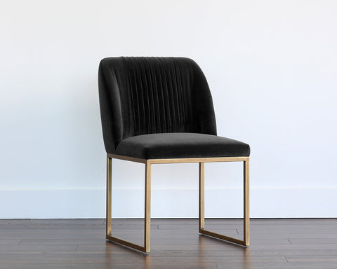 Timeless Minimalist Contemporary Velvet Dining Side Chair