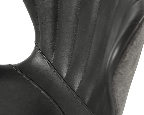 Timeless Minimalist Modern Upholstered Barrel Bar Stool