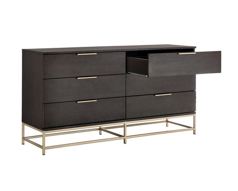 Rebel Double Dresser with Pull Handles Contemporary Chest