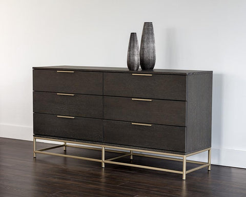 Rebel Double Dresser with Pull Handles Contemporary Chest