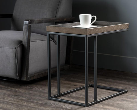 Sunpan Timeless Minimalist C Table Modern End Table