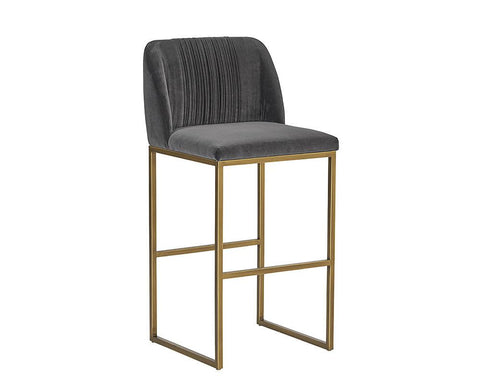 Timeless Minimalist Contemporary Upholstered Bar Stool
