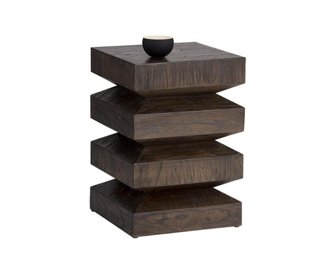 Cormac Contemporary Drum End Table